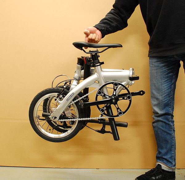 自転車 RENAULT(ルノー) PLATINUM LIGHT6 超軽量6.8kg 14インチ レッド 折りたたみ自転車 アルミフレーム 超小型 L